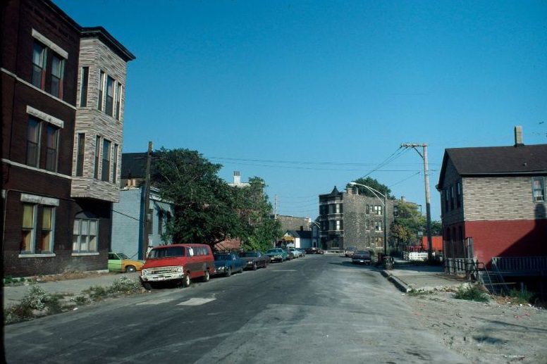 #31 Residential neighborhood at North Halsted and Blackhawk Streets, 1976