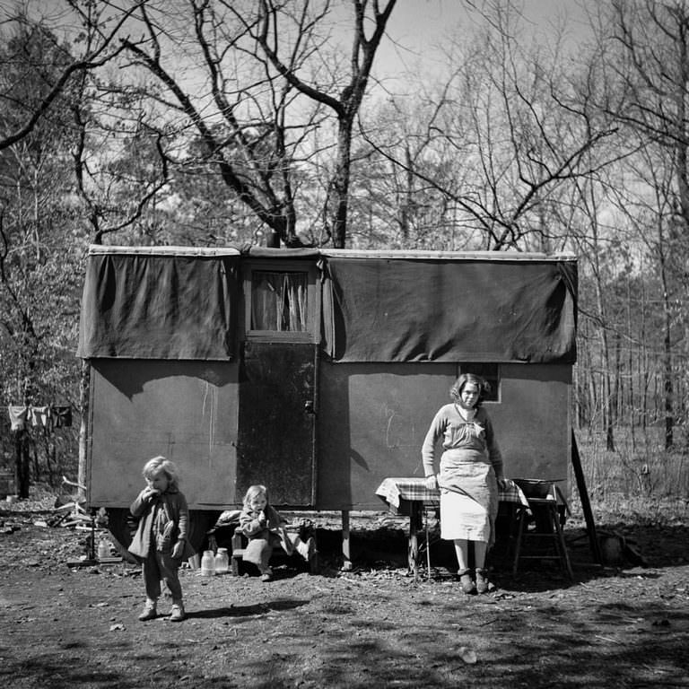 #14 A migrant encampment in Birmingham, Alabama. 1937.
