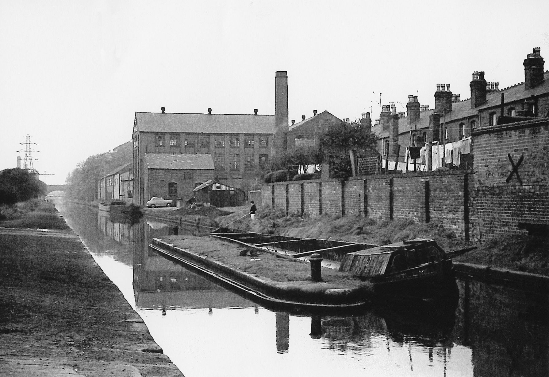 #15 Tame Valley canal at the rear of Leamington Road, Salford Bridge, in 1967.