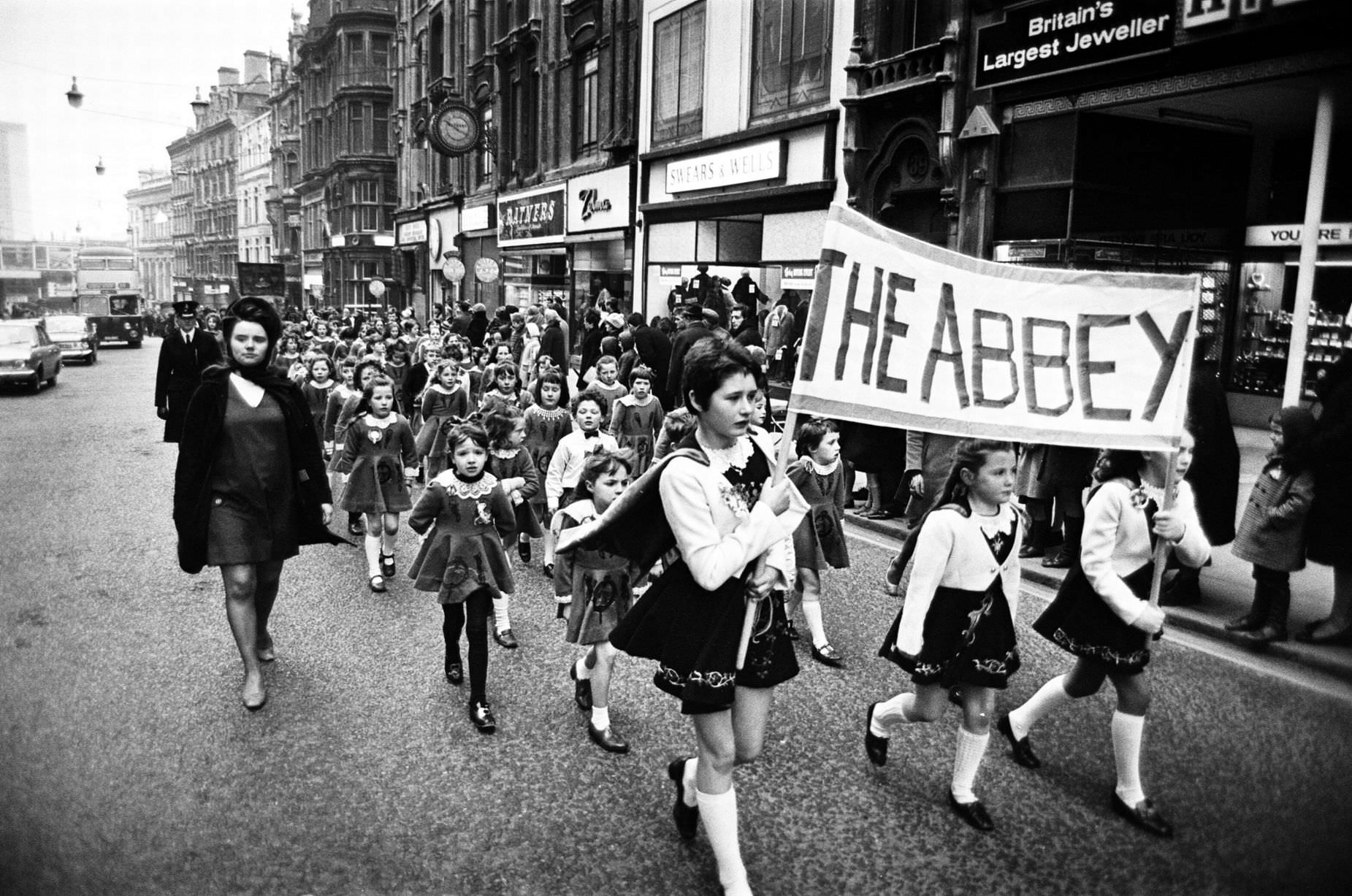#35 St Patrick’s Day March in Birmingham, 16th March 1969.