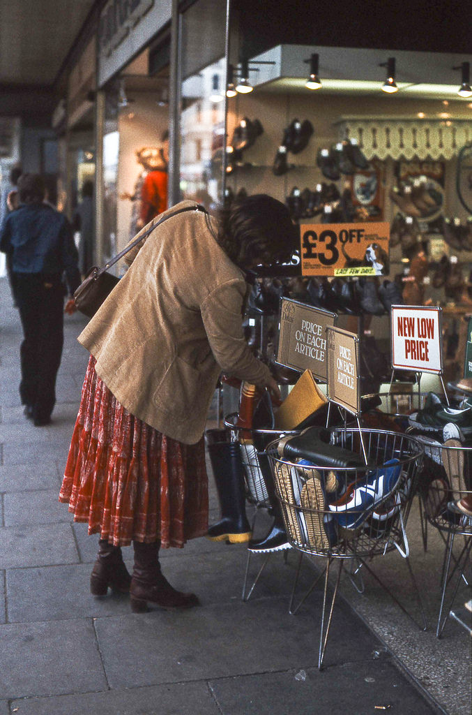 #6 Shoe shop, Corporation Street. Birmingham, November 1979