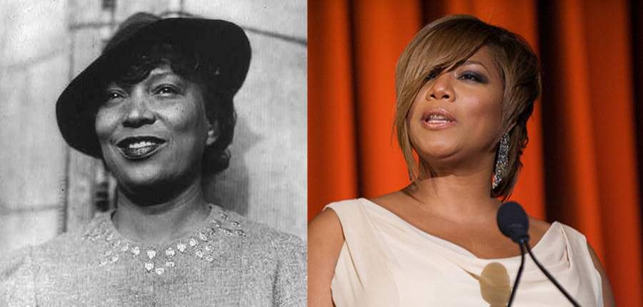 #13 Writer Zora Neale Hurston in 1940 and Queen Latifah.
