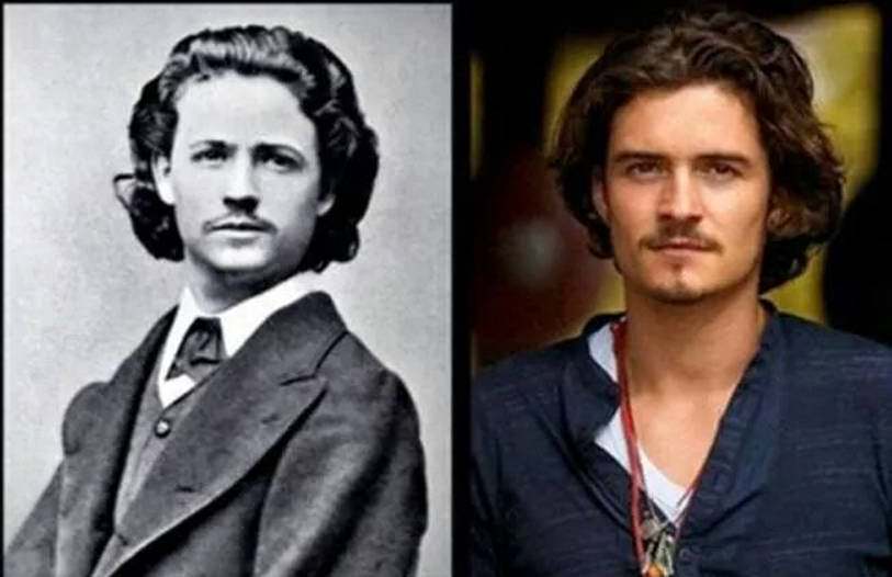 #21 Nicolae Grigorescu, a pioneer of modern Romanian painting, in 1860 and Orlando Bloom.
