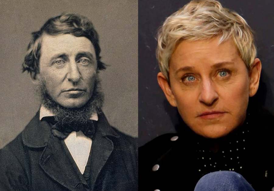 #29 Writer Henry David Thoreau and Ellen Degeneres.
