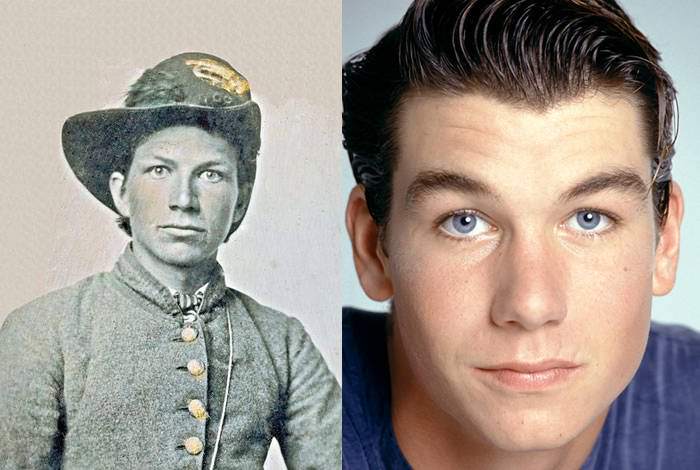#30 A wide-eyed, unidentified young soldier and Jerry O’Connell.