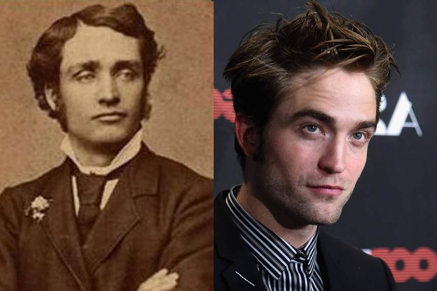 #33 An unidentified Civil War–era man and Robert Pattinson.