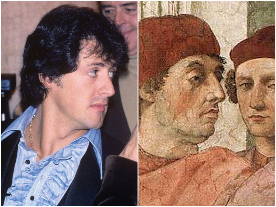 #36 Sylvester Stallone looks like this Man in a Painting by Raphael