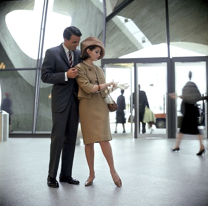 #24 Dressed for travel, Idlewild Airport, 1964