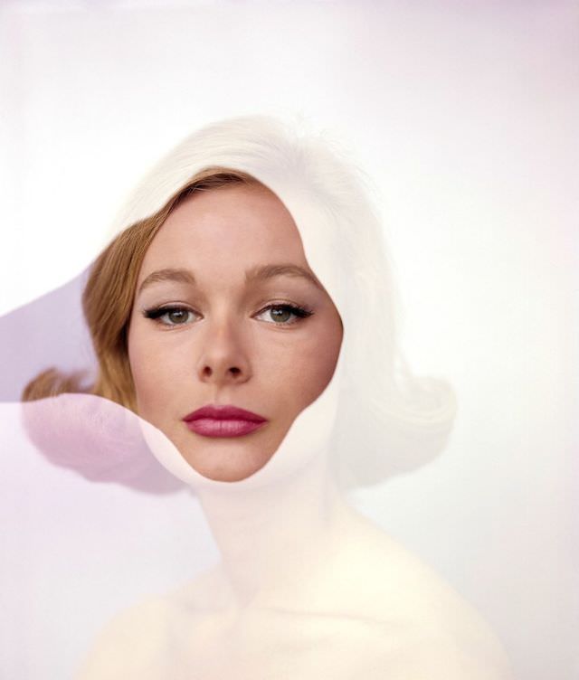 #29 Monique Chevalier’s face in cut-out, Home Companion, 1965