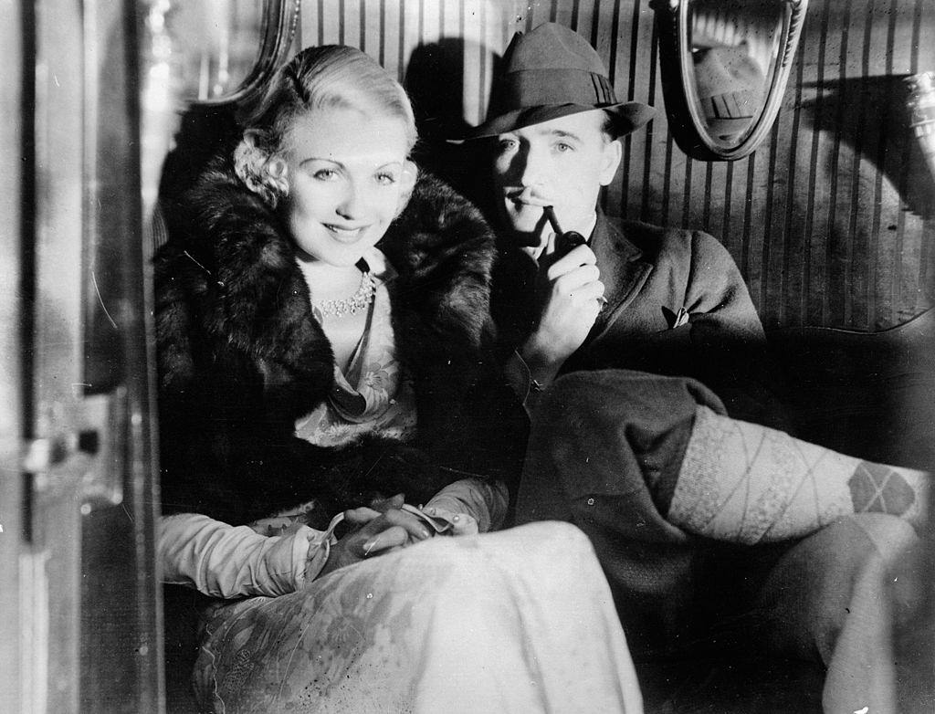 #27 Constance Bennett with her husband Marquise de la Falaise, 1930.