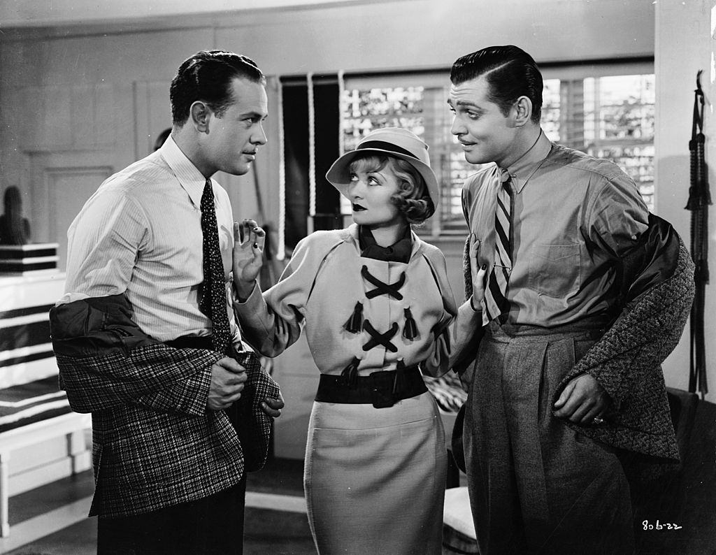 #44 Constance Bennett with Clark Gable and Harvey Stephens in ‘After Office Hours’, 1934.