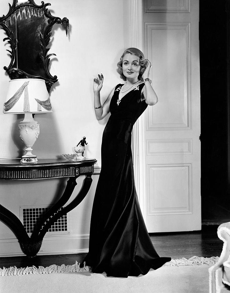 #8 Constance Bennett in an Evening Gown, 1925.