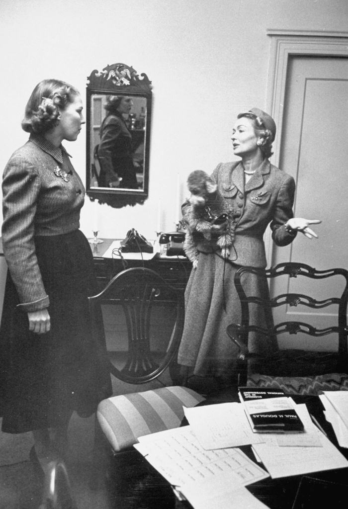 #62 Constance Bennett with Martha Rountree, 1949.