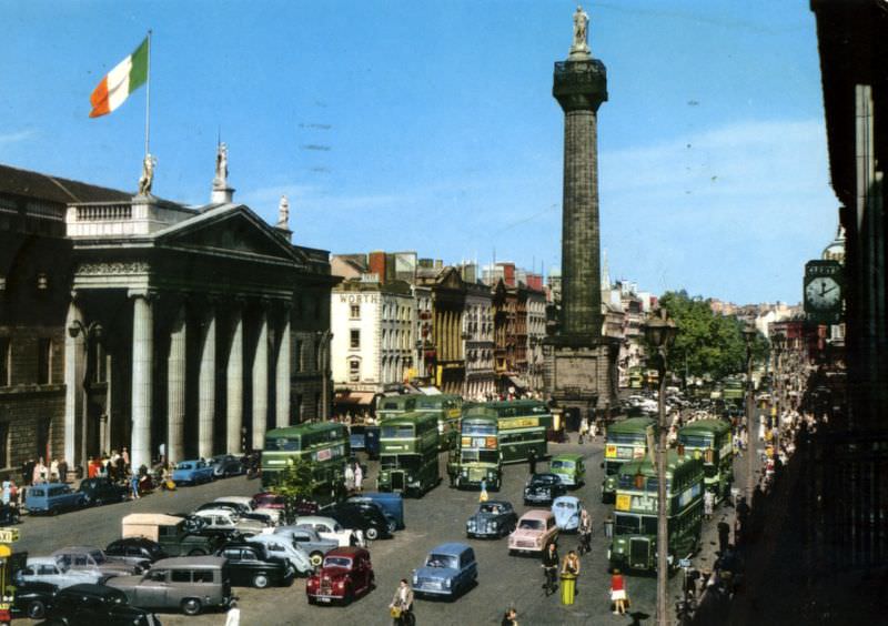 #8 Nelson’s Pillar and the General Post Office, O’Connell Street, Dublin, 1969