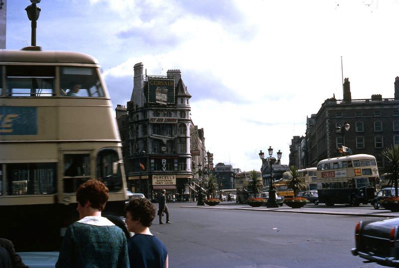 #11 The O’Connell Bridge, looking South, towards D’Oliver Street, Dublin, August 1969