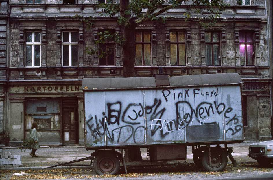 #19 Street in the district of Prenzlauer Berg. East Berlin, 1974.