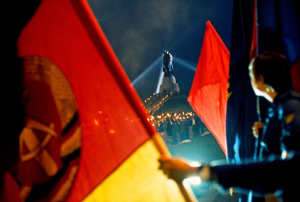 #28 Monument for Soviet Army and liberation of Germany in East Berlin in the district of Treptow. Berlin, 1974.