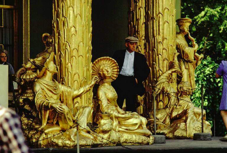 #30 Tourists in Sanssouci Park at the Chinese Tea House, Potsdam.