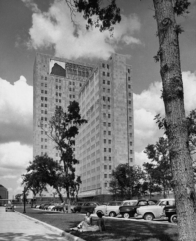 #42 Exterior of Prudential Insurance office building, 1952.