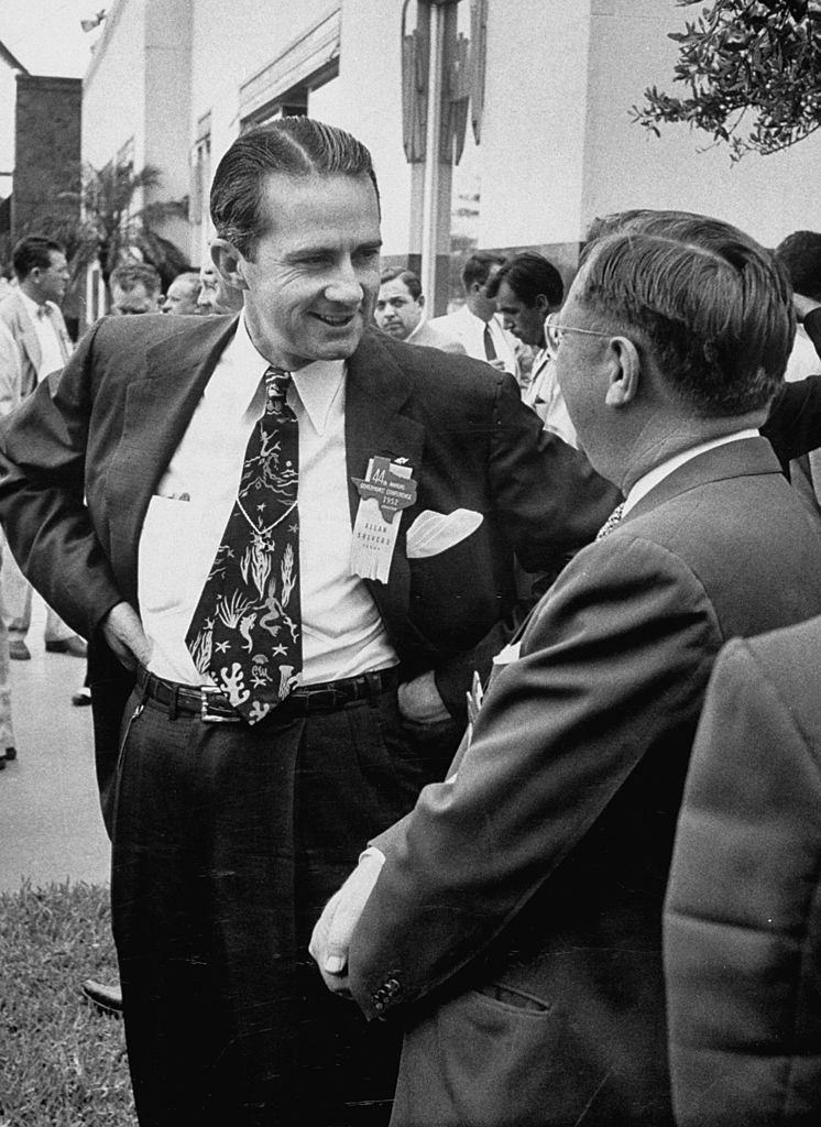 #43 Governor Allan Shivers (L) attending the Governor’s conference.
