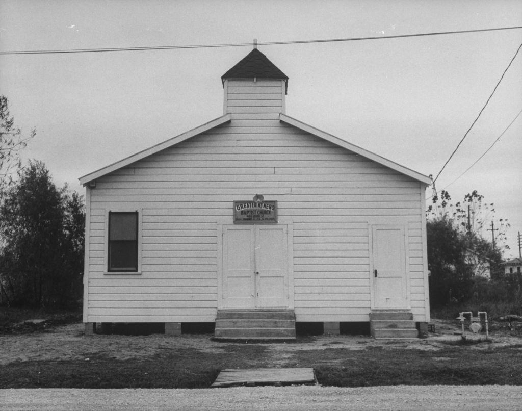 #5 A view of one the many churches that are being constructed in Houston, 1955.