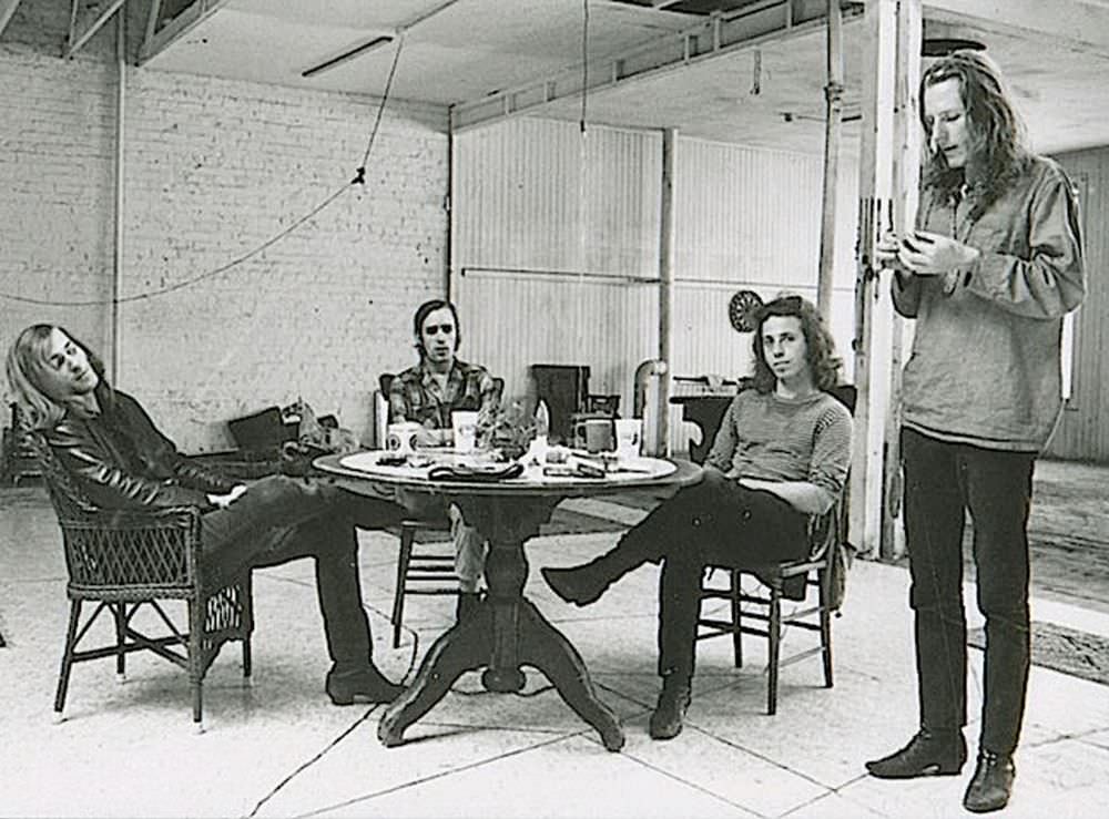 Sam Andrew, Peter Albin, Dave Getz and James Gurley of Big Brother and the Holding Band
