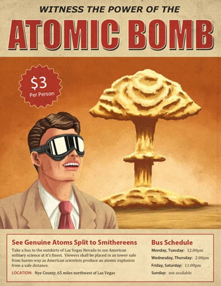 #3 Witness the power of the Atomic Bomb. A mere $3 for a safe viewing distance.