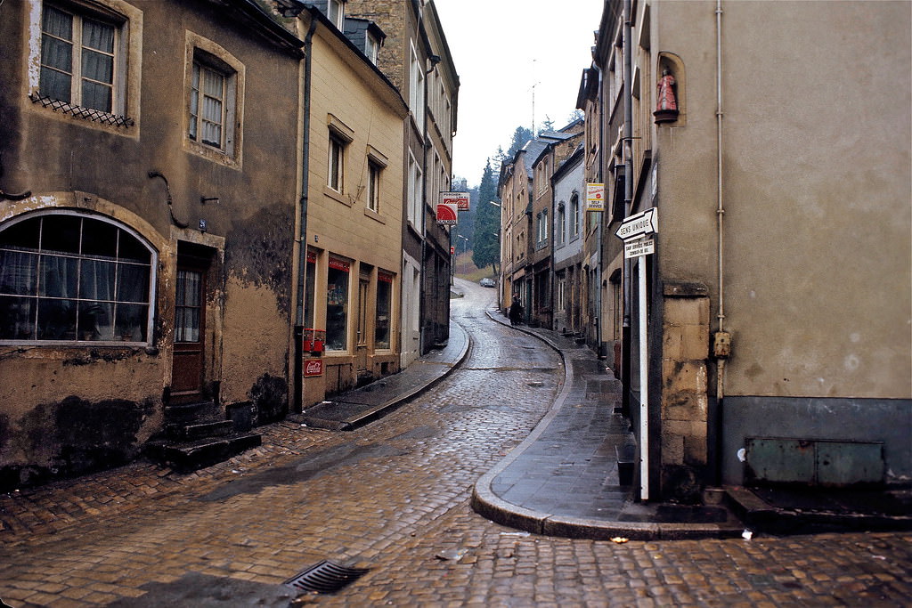 #23 The Old Quarter of Pfaffenthal, Luxembourg City, Jan. 1972