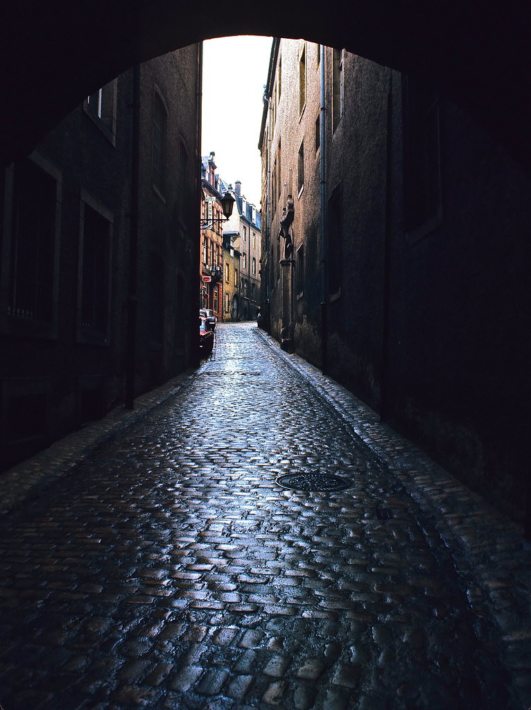 #31 Cobblestone Streets of the Old Quarters of Pfaffenthal, Luxembourg City, Jan 1972