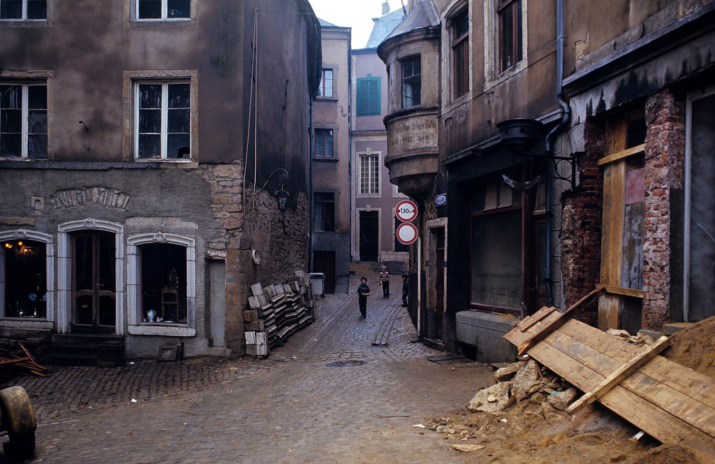 #2 Fish market, Luxembourg City, Jan 1972.