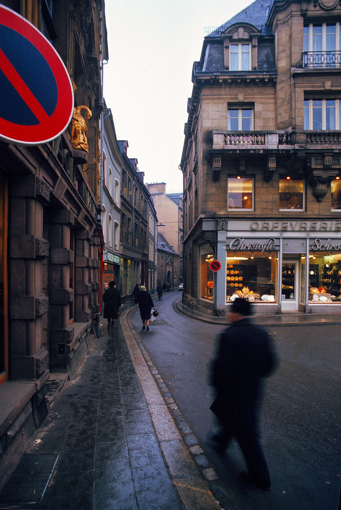 #44 In the Business District of Old Luxembourg City, Jan 1972