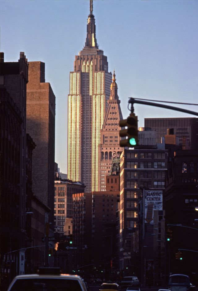#47 The Empire State Building from Downtown, Manhattan, 1978