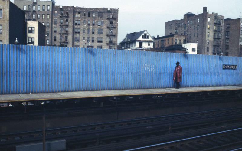 #39 A man in 174st. Subway Station, Manhattan, 1978