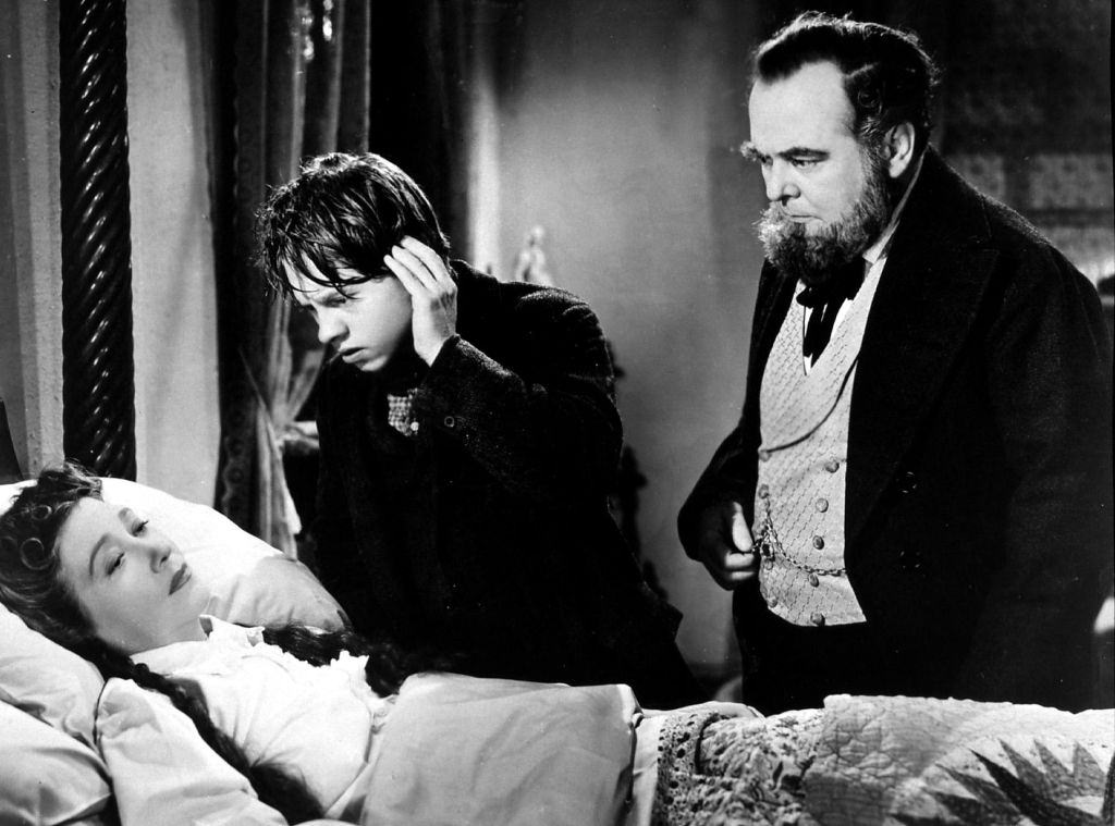 #14 Mickey Rooney with Der Junge and Tom Edison in a scene from the movie, 1940.