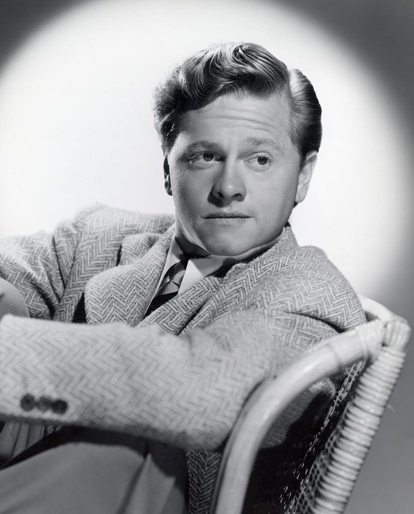 #17 Mickey Rooney posing for a portrait.