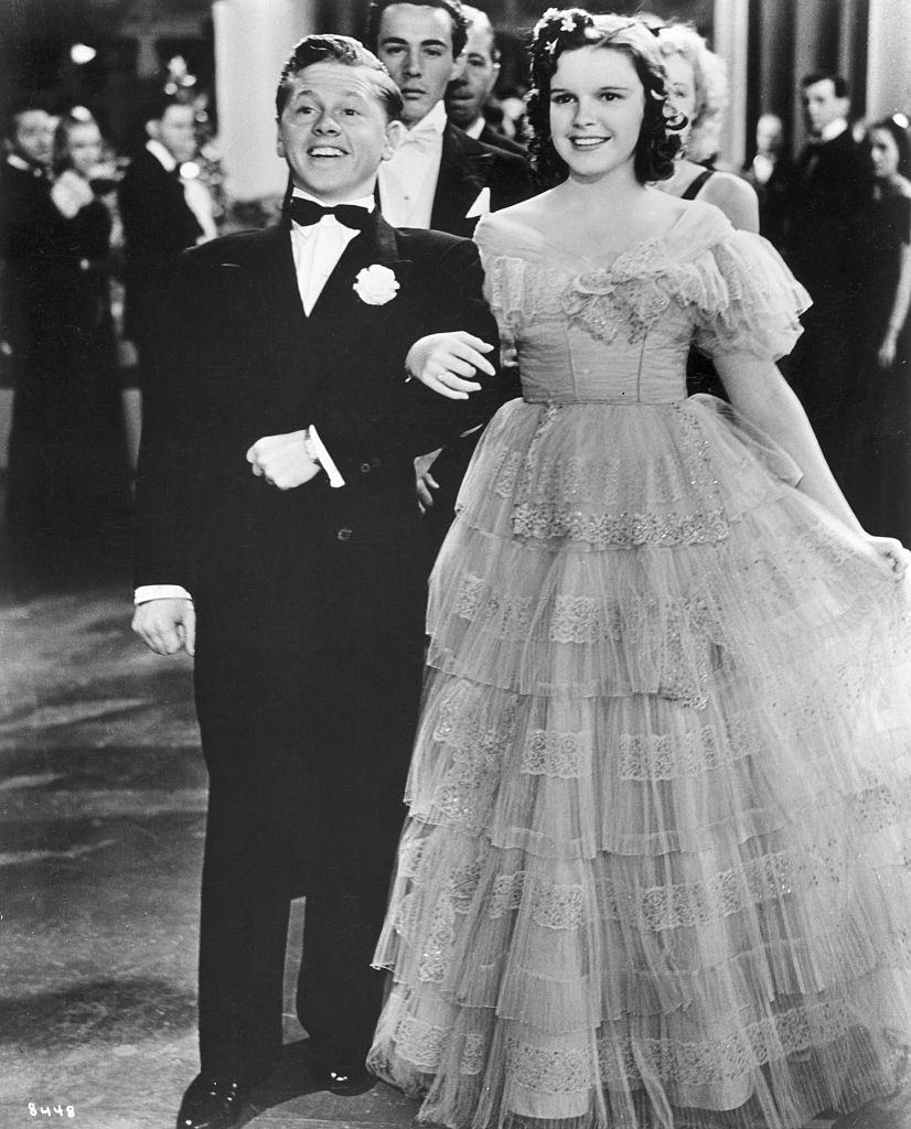 #20 Mickey Rooney and Judy Garland perform in a scene from the 1940 film Strike Up the Band.