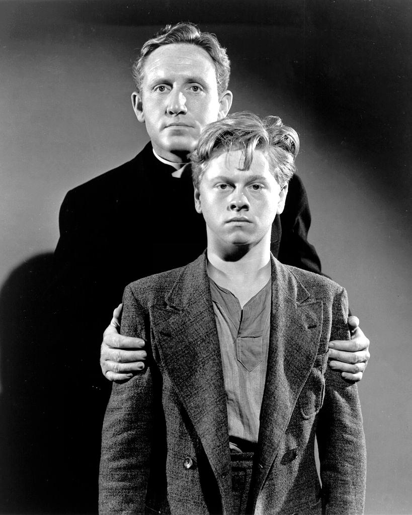 #37 Mickey Rooney with Spency Tracy, 1938.