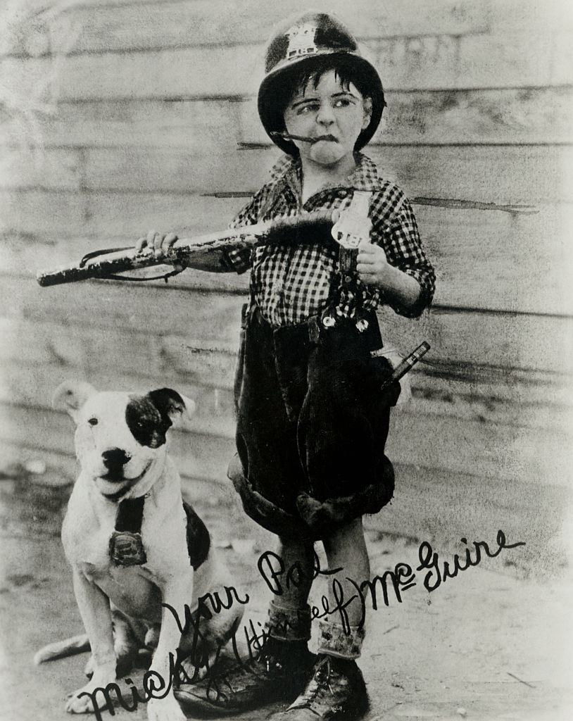 #6 Young Mickey Rooney as Mickey McGuire, 1927.