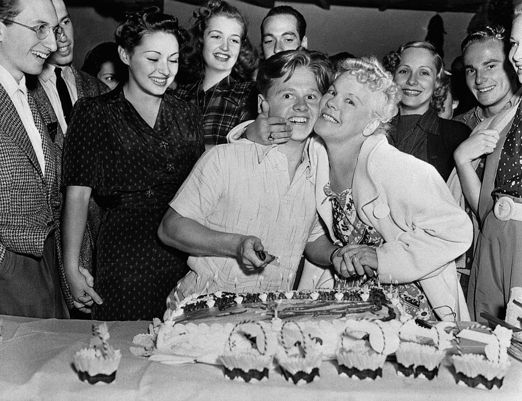 #44 Mickey Rooney with his mother Nell Rooney.