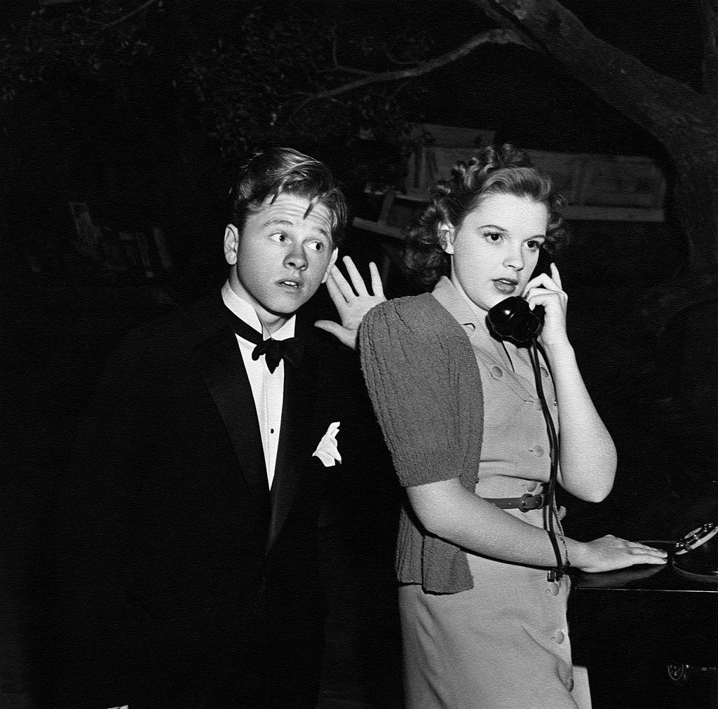 #62 Mickey Rooney and Judy Garland in the 1939 film Babes in Arms