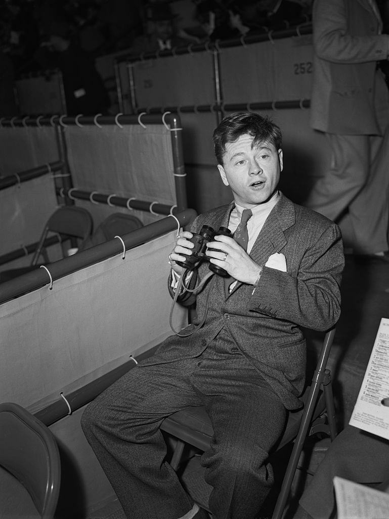 #74 Mickey Rooney relaxes at Santa Anita Racetrack J