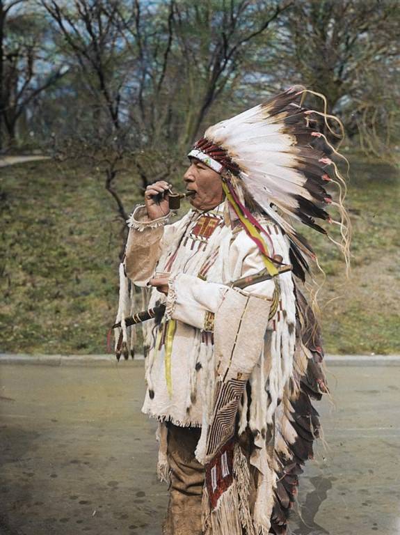 #10 This Native American elder was photographed around 1925.