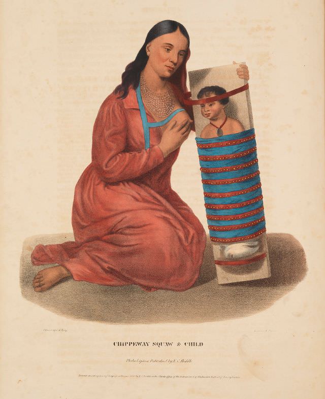 Chippeway Squaw &; Child
