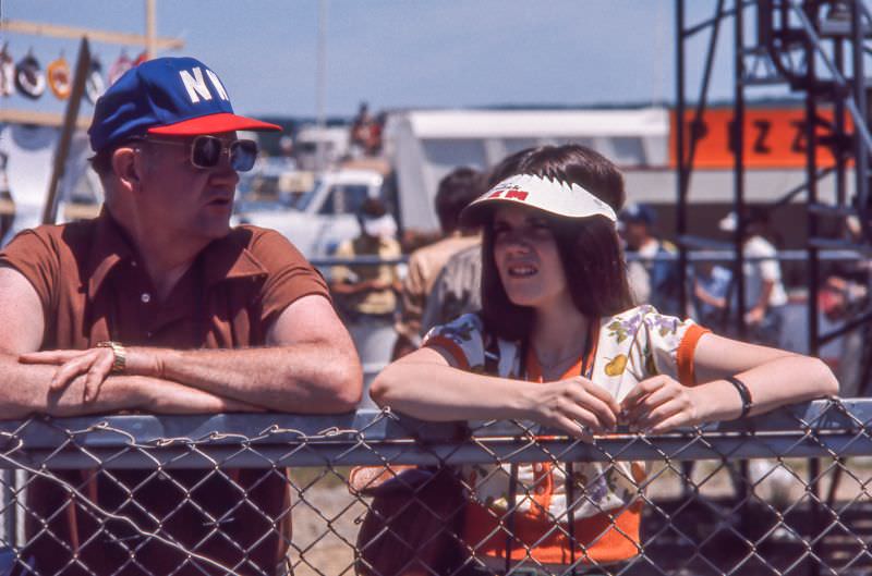#22 Infield spectators at the 1975 Schaefer 500