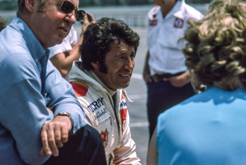 #38 Mario Andretti awaiting the race