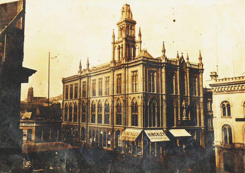 #18 The Masonic temple at Post and Montgomery, 1880s.