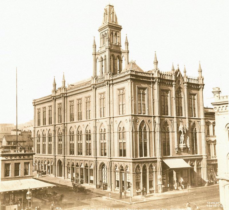 #20 The old Masonic Temple at Post and Montgomery, 1890s.