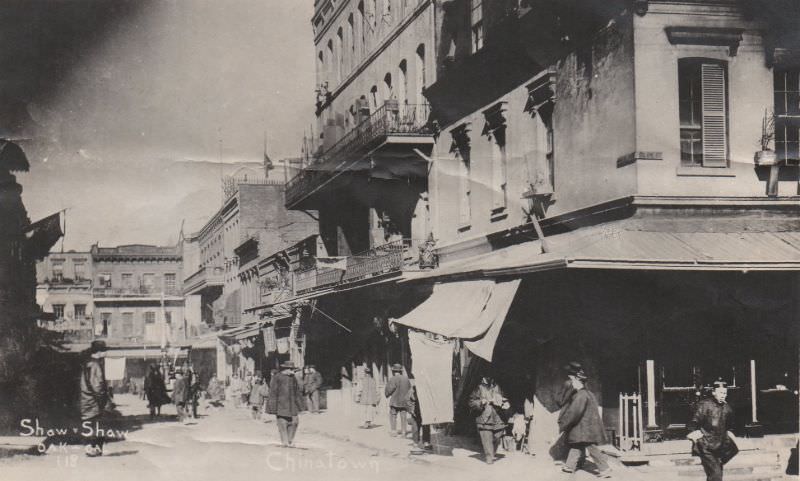#24 Waverly Place (originally Pike Street) in Chinatown, 1890s.