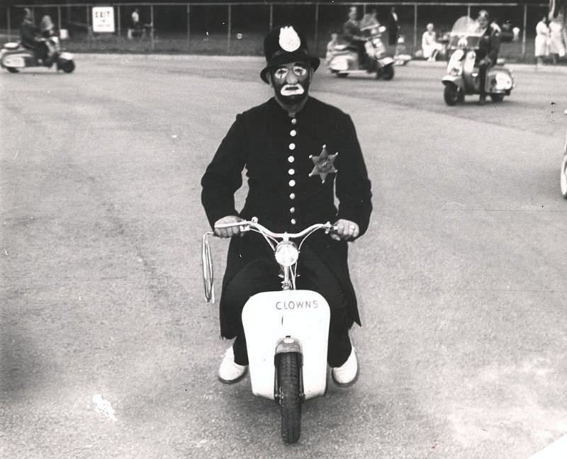 #6 A clown in a police officer’s uniform.