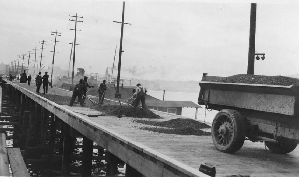 #43 Paving the Fairview Avenue trestle, 1924